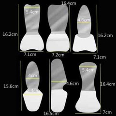 Dental Orthodontic Mouth Mirror IntraOral Photo Contrast Background Reflector