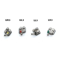 Dental Orthodontic Metal monoblock Bracket Braces Mini Roth 022 345 hooks 50Set