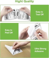 Nelko Genuine 4×6 Direct Thermal Shipping Label 220 Labels/1 Roll, 4×6, White