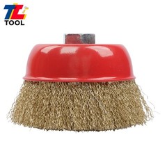 6 Pack Wire Cup Brush 4″ Coarse Crimped Cup Brush for Grinders with 5/8″ Arbor