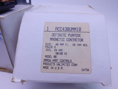 Arrow Hart ACC430UMM10 Definite Purpose Magnetic Contactor 3 pole 40 Amp 24vac