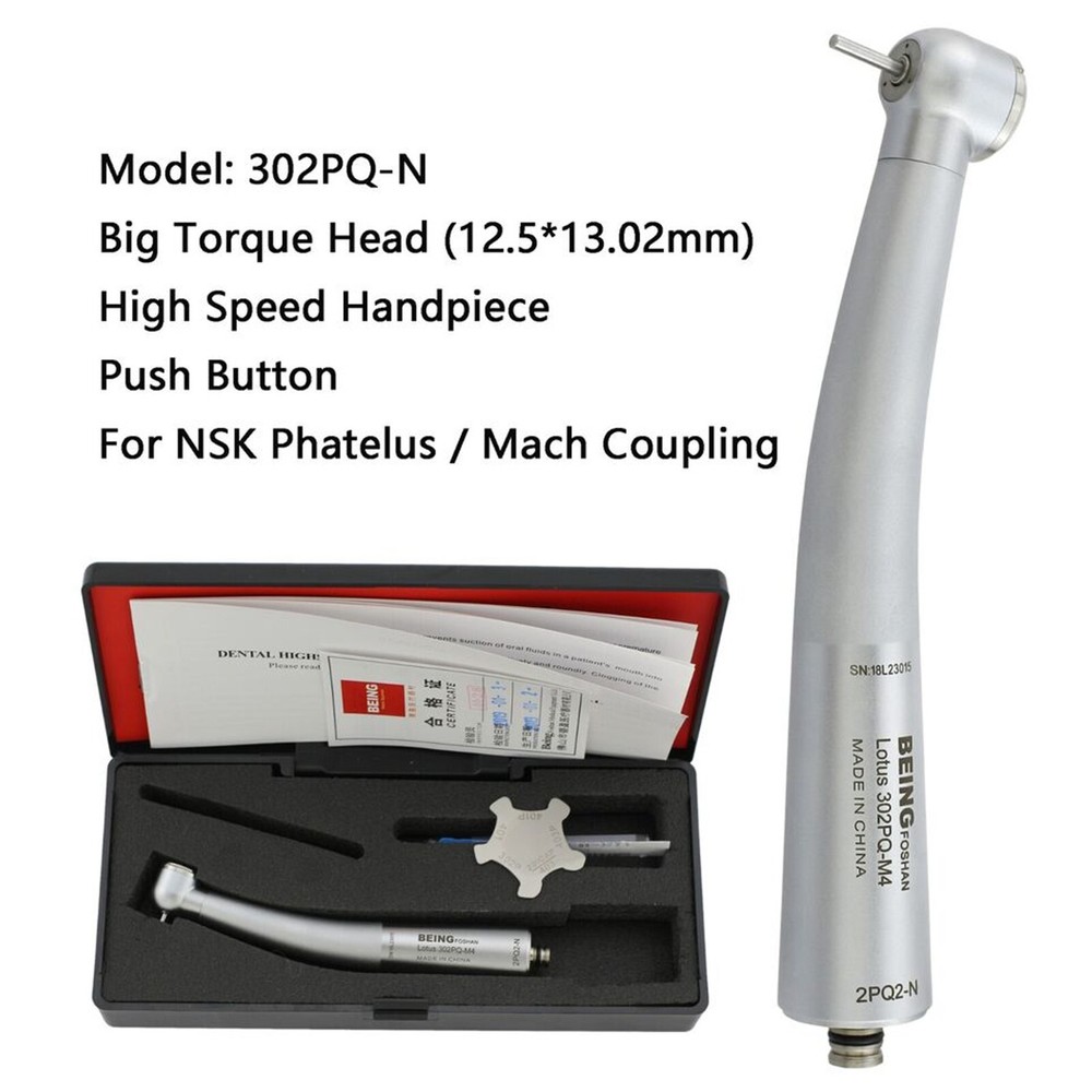 BEING Dental High Speed Turbine Fiber Optic Handpiece fit NSK Coupler 4/6 Hole