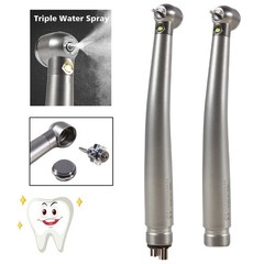 Dental Fiber Optic E-generator LED High Speed Handpiece Turbine 2/4Hole ASkeadnt