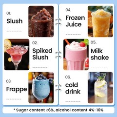 2L/68oz & Slushy Machine for Home Frozen Drink Machine for Cold Drink