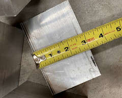 Aluminum 6061 T6 Drop Block Plate Remnant 1 1/4 X 3 X 4 1/2