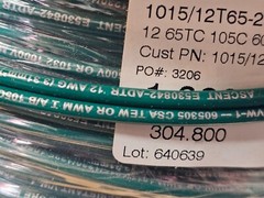 IEWC 1000′ 12 AWG, UL 1015 Lead Wire, 65 Strand, 105C, 600V, Tinned copper, PVC