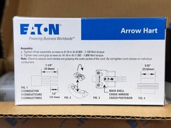 Eaton AHCL630P 30A 250V Blue Black Twist Lock Plug L6-30P Ultra Grip Industrial