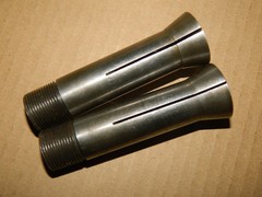 Lot of 2 Hardinge Collets 4NS 1/2″ and 4NS 9/16″