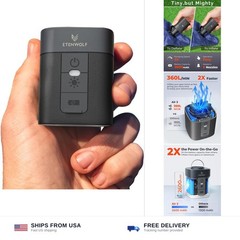 ETENWOLF AIR 3 Air Pump for Inflatables with 2600 mAh Battery & Camping Light…