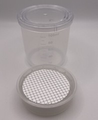 48/Pack OMICRON® MONITOR 100, 47mm, 0.45 µm CN Gridded(WHT/BLK) w/ pad, STERILE
