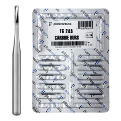 10 FG 245 Carbide Dental Burs High Speed Handpiece Friction Grip Drill Bits