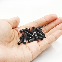 Rubber End Caps 1/8 Inch 3mm Black 100 Pcs – Screw Thread Protectors