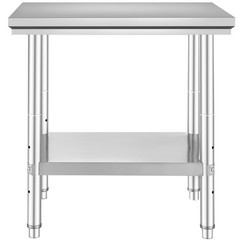 Uimoso Stainless Steel Prep Table for Commercial Use, 24x30x31 Inches