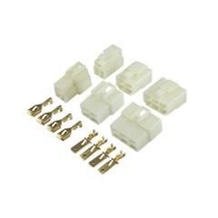 2 3 4 6 8 Pin Plug Cable 6.3mm Male Female Terminal Electrical Wire Connectors