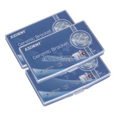 AZDENT Dental Orthodontic Ceramic Bracket Braces Roth MBT .022 Hooks 345