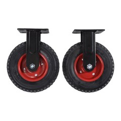 4 Pack Heavy Duty Swivel Caster Wheels 8 Inch 2 Swivel And 2 Fixed 2070Lbs