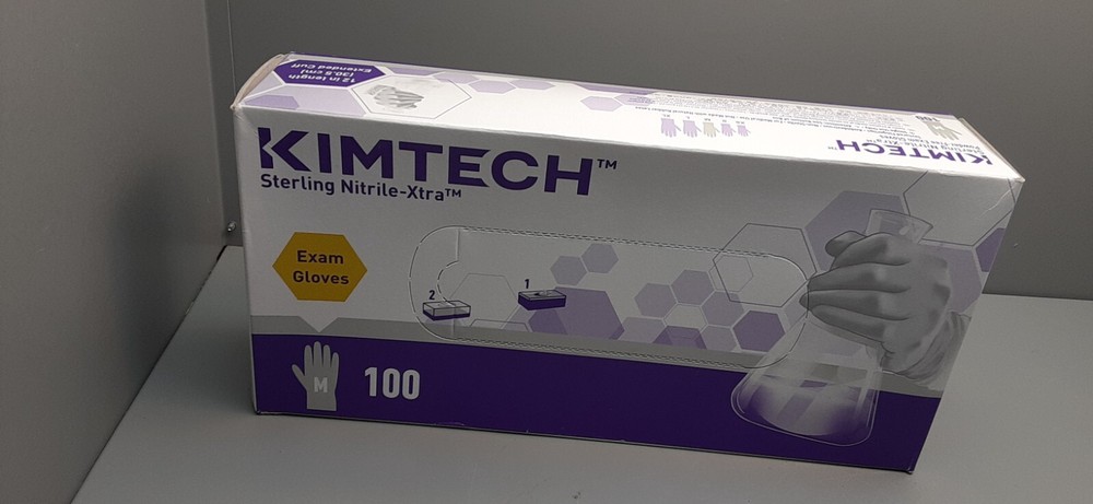 Kimtech Stering Nitrile Exam Gloves – Powder Free/Size Medium (box of 100) 53139