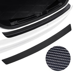 Universal Rear Bumper Protector, 40×3.54 Inches Carbon Fiber Textured Anti-Sc…