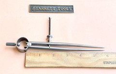 STARRETT No.277-6 Spring-Type Dividers With Round Legs- 6” Size & Capacity. USA