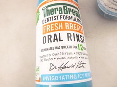 12 Bottles Fresh Breath Mouthwash Alcohol Free Oral Rinse16 Fl Oz ICY MINT 08/25