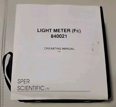 Genuine SPER SCIENTIFIC 840021 Light Meter w/ Case In Box ** NEW OLD-STOCK! **