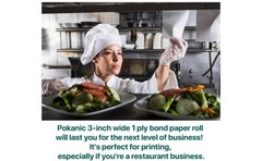 3″ x 150 ft 1-Ply Bond Paper Kitchen Receipt Printers POS 3 inch x 10Rolls