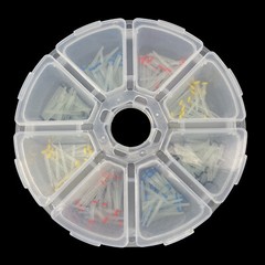 200 Pcs Dental Fiber Post Glass Quartz Teeth Restorative 1.2 1.4 1.6 1.8mm Posts