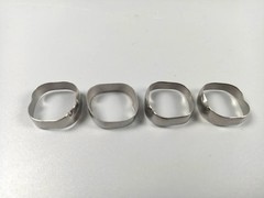 600Packs Dental Orthodontic 1st Molar Bands Roth 022 Plain Molar Band 29-44+