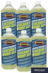Synthetic Vacuum Pump Oil 68 cSt 32oz 6-Pack Clear Non-Misting