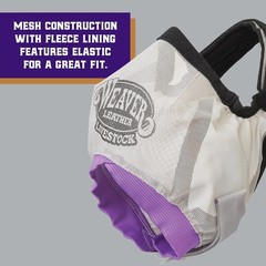 Weaver Leather Weaver Livestock Cattle Fly Mask Adjustable Mesh-Covered Cow