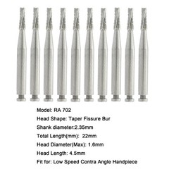 WAVE Dental Carbide Latch Burs Long Round Ball RA SURG Bur Contra Angle 22/26mm