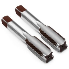 Litoexpe 2 Pcs M12 x 1.0 Metric Hand Tap Right Hand HSS Threading Tool