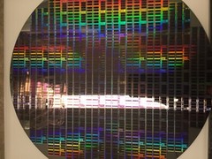 silicon wafer 12” 300mm copper pattern reclaim. Art, CPU, electronics, gifts