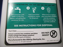 Stericycle Service Container 866-338-5120 Set of 3 NEW For Waste Disp Free Ship!