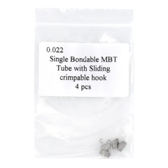 Dental Bondable Buccal Tube with Sliding Crimpable Hook 1st Molar 022 Roth/MBT