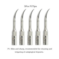 5Pcs Woodpecker Piezo Tips P1 Slim Perio fit Dental Ultrasonic EMS UDS Scaler