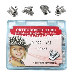 Dental Orthodontic Buccal Tube 1st/2nd Molar Single Bondable Roth/MBT 022/018