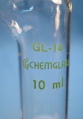 CHEMGLASS 10 ML PEPTIDE SYNTHESIS VESSEL SOLID PHASE “C” FREE SHIPPING 68-A