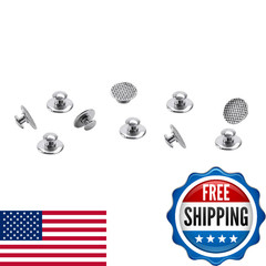 LA MIERE 10Pcs Dental Orthodontic Lingual Button Bondable Stainless Steel Round