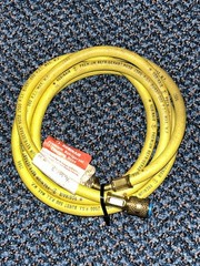 Robinair 31096 1/4″ Premium Refrigerant Charging Hose – 96″ Long, Yellow NOS