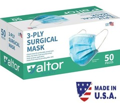 ALTOR 3PLY SURGICAL DISPOSABLE MASKS 99% BFE LEVEL 2 FDA Approved ✅ MADE IN USA