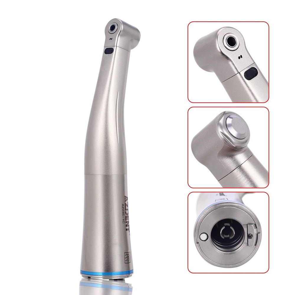 Dental 1:1 LED Fiber Optic Handpiece Internal Spray Contra Angle Warranty:1 year