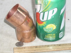 NEW NIBCO 1-1/2-INCH x 1-1/2 IN INCH COPPER 45-DEGREE SWEAT ELBOW EL ELL USA