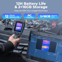 256X192 Infrared Thermal Imager Thermal Camera IR Resolution 10800P LCD Screen