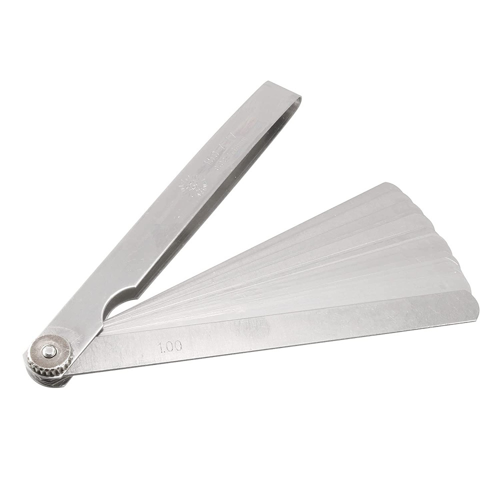 Uxcell 0.02 to 1Mm Thickness Gap Metric Filler Feeler Gauge 6″ Long
