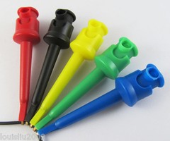5pcs High Quality Nylon PA Copper Large Test Hook Clip 55mm 5 Colors
