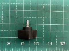 1/4″-20 x 1/2″ Thumb Screw Tee Wing Plastic Knob, 5PCS