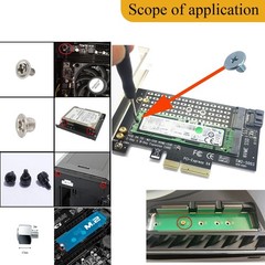 PCIe NVMe M.2 Mounting Screws Computer Screws Motherboard Standoffs Assortmen…