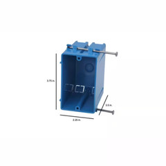 1-Gang 22 cu. in. New Work PVC Electrical Outlet Box