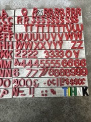 Push Pin Letter And Number Set